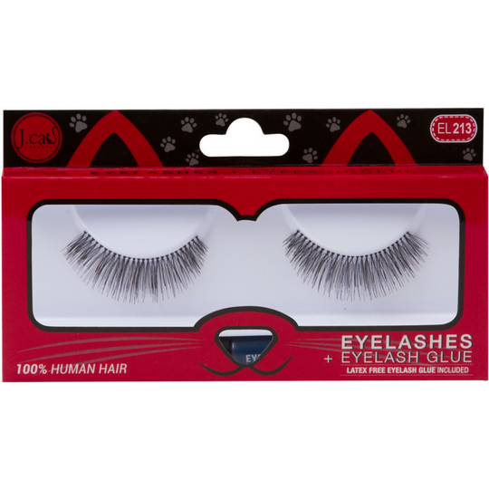 J.Cat Beauty Eyelashes + Eyelash Glue #EL213