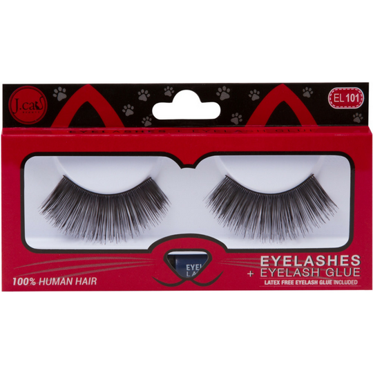 J.Cat Beauty Eyelashes + Eyelash Glue #EL101