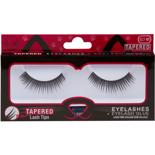 J.Cat Beauty Tapered Lashes + Glue #ELT01