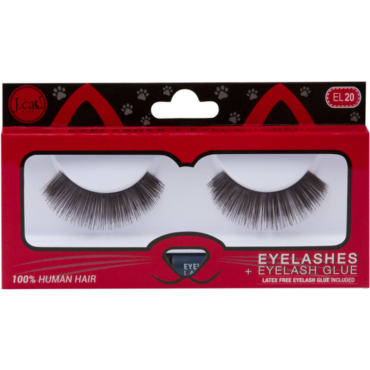 J.Cat Beauty Eyelashes + Eyelash Glue #EL20