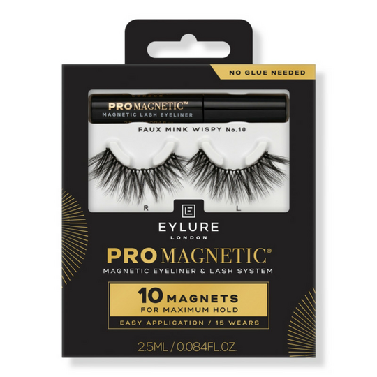 Eylure ProMagnetic 10 Magnet Lash Kit, Faux Mink Wispy, No. 10