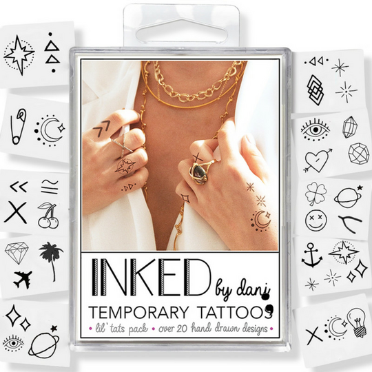 Inked By Dani Temporary Tattoos Lil Tats Pack