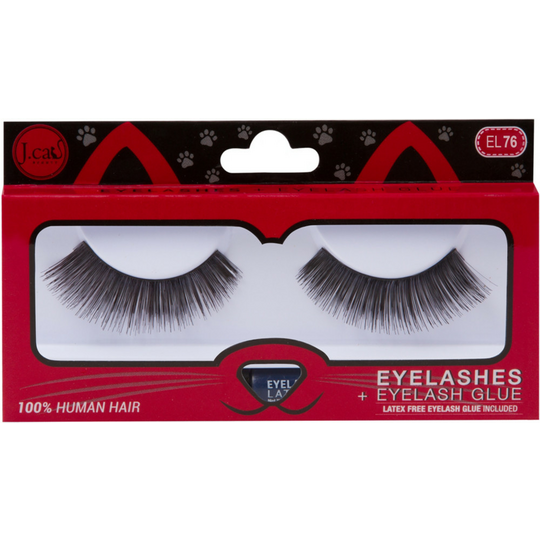 J.Cat Beauty Eyelashes + Eyelash Glue #EL76