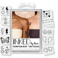 Inked By Dani Temporary Tattoos Two Of A Kind Pack